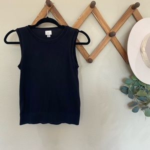 Black Tank Top Sweater-shirt
